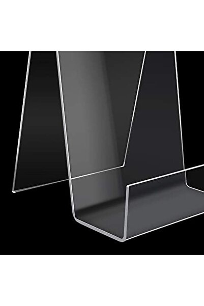 Generic 5-pack Clear Acrylic Book Stands - Transparent Display Holders For Books, Albums & Notebooks