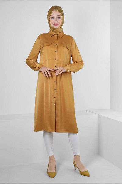 Alvina SHIRT COLLAR BUTTONED TUNIC 43858