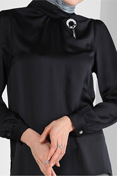 Alvina STONE DETAILED CUFFS BUTTONED BLUZ 43538