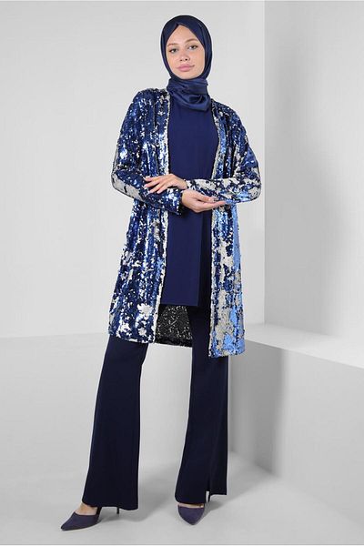 Alvina PUL PAYETED DOUBLE JACKET TUNIC 43945