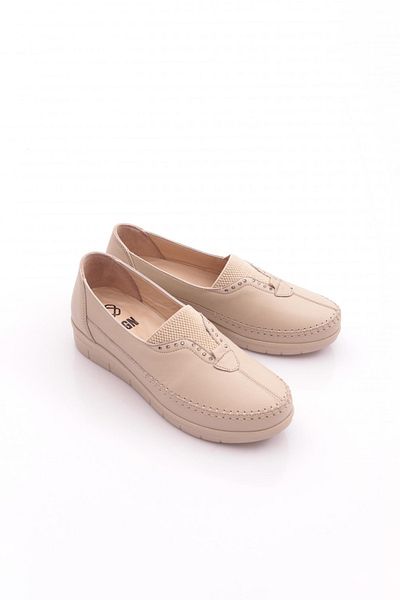 DGN Women's Comfort Shoes Genuine Leather Beige 31113998
