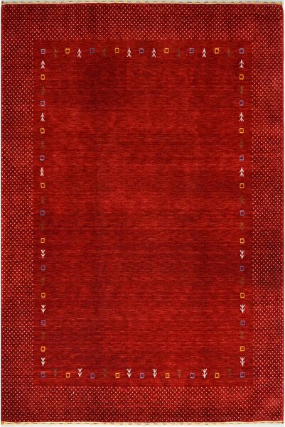 Handmade Lori Kırmızı Renk Yünden El Dokuma Modern Salon Mutfak Antre Yatak O...