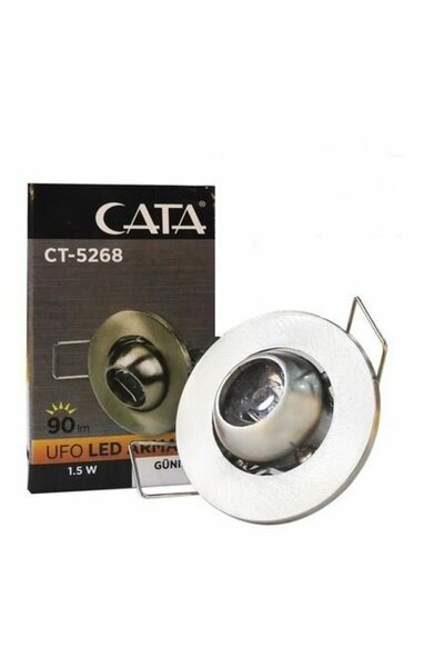 Cata 1,5W BEYAZ HAREKETLİ YILDIZ SPOT (SATİN KASA)