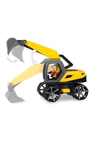 LENA Lena Truxx excavator for children, 29 cm with figure included, +2 years