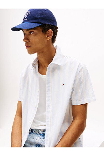 Tommy Hilfiger TJM REG LINEN BLEND STP SS SHIRT