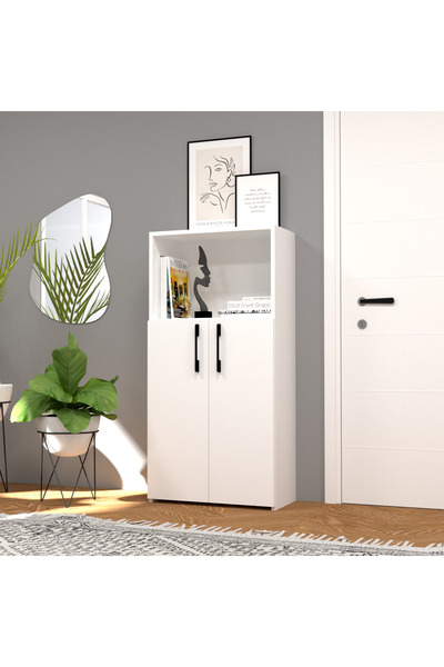 MOBİLİQUE Şahane No.2 Mikrodalga Fırın Dolabı Beyaz-Beyaz