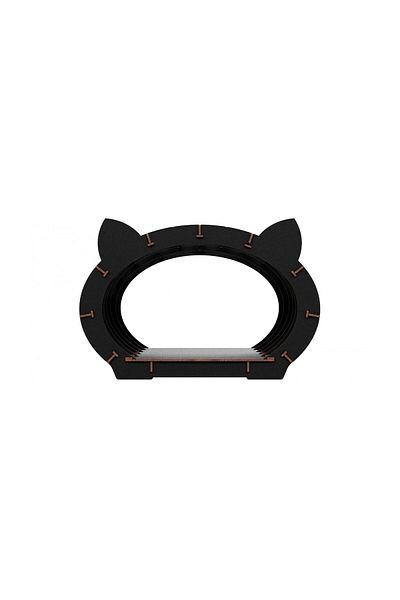 ROKR 3D Puzzle, Black Cat House with White Fur, EWA, Wood, 152 Pieces.