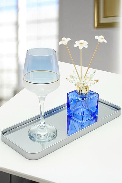 Ayshe Home Concept Rectangular Mirror Wall Accessory - Presentation Rack - Presentation Tray (Multi-Purpose) 12,5X30 Cm.