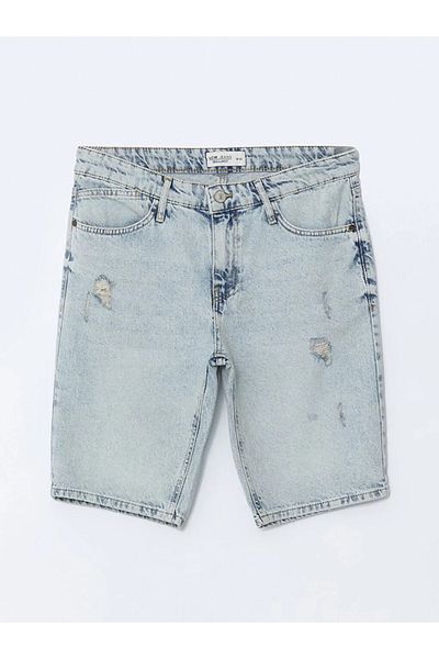 LC Waikiki LCW Jeans Indigo Standard Fit Pantaloni scurți pentru bărbați