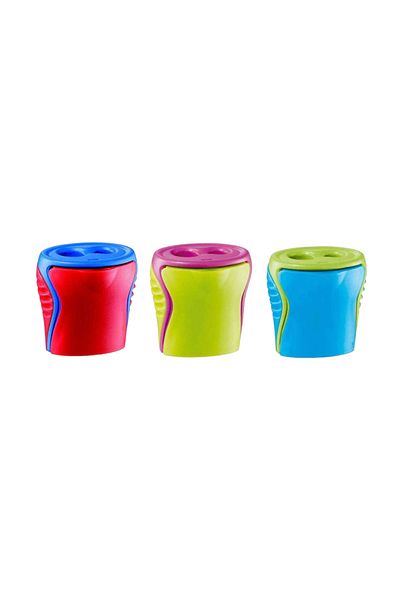 Maped Boogy Double Holes - 3 Color Pencil Sharpener Set