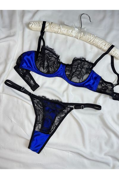 ROZENİN LINGERIE Σετ Bralet με λεπτομέρεια από σατέν χωρίς καπάκι