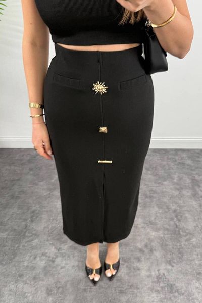 Fiori Skirt with Buckle Detail