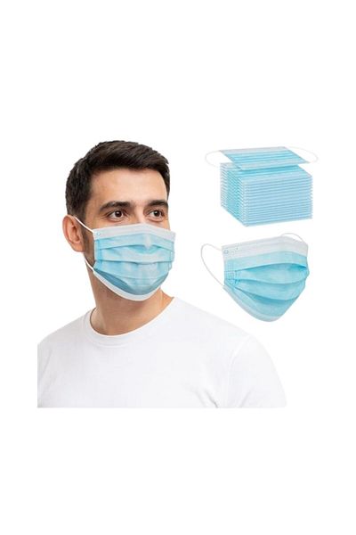 GENERAL 50 PCE blue three-layer masks