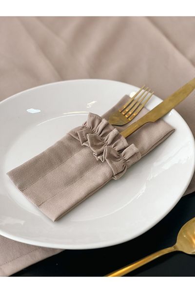 KaiHome Калъф за вилици, лъжици и ножове Sienna Linen с 3 отделения (6 части)