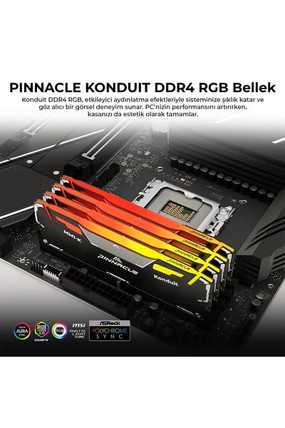 Timetec Pinnacle Pkmd4U32C16Chb32G 32Gb Ddr4 3200Mhz 2Rx8 Cl16 Rgb Desktop Ram