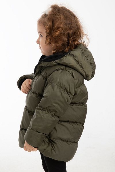 Royalside Sports Girl's Khaki Fleece Hooded Waterproof Wind Resistant Winter Sports Coat & Coat