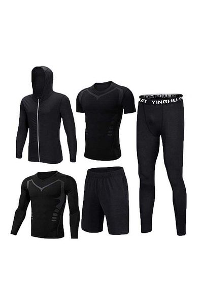 Generic Joychic 5 Piece Sportswear Set Black