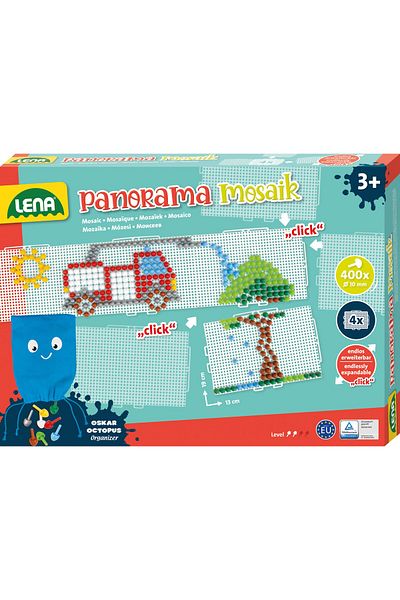 LENA Panoramic mosaic Lena XL, transparent, 400 pieces, 4 colors