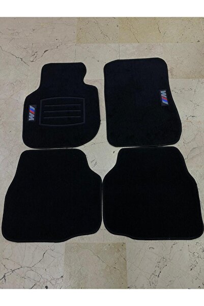 TİTANİKPARTS BMW 5 SERİSİ E34 E39 E60 F10 F10LCI M LOGOLU SİYAH HALI PASPAS TAKIMI ÖN ARKA SET 4LÜ