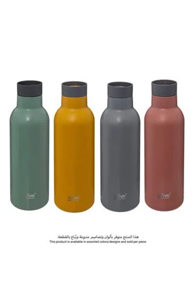 5FIVE 5 Five Insulated Stainless Steel Drinking Bottle (Assorted colors/designs, 450 ml)