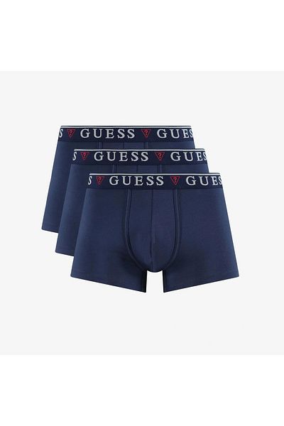 Guess Brian Hero Boxer Trunk 3 Pack Ανδρικό μπλε μπόξερ U97g01kcd31-d780