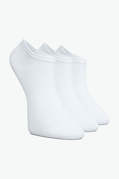 Buluş Organic 3 Pack White Viscose Women's Booties Socks