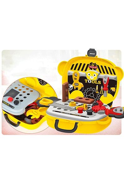 Generic Kids Mechanical Tool Set Portable Suitcase – Pretend Play Mechanic Toy Kit for Toddlers and Boys