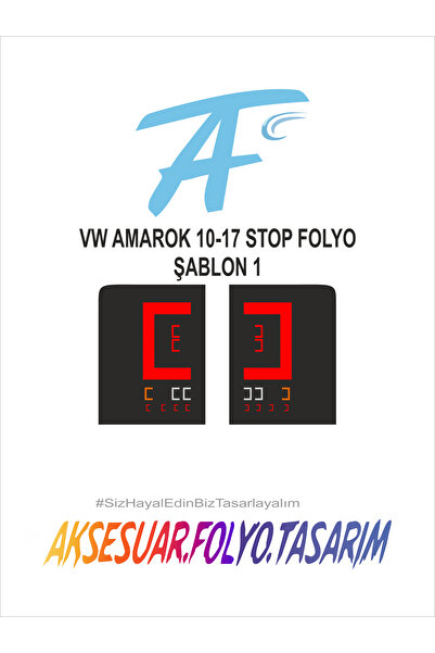 aksesuar folyo tasarım فولكس واجن أماروك 2010-2017 إيقاف احباط