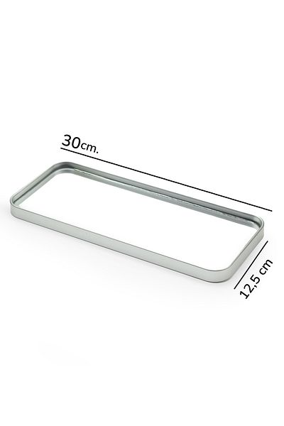 Ayshe Home Concept Rectangular Mirror Wall Accessory - Presentation Rack - Presentation Tray (Multi-Purpose) 12,5X30 Cm.