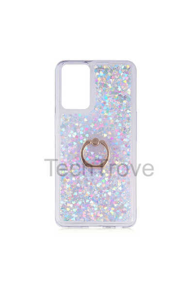 TechTrove Samsung Galaxy M52 Kılıf Simli Sıvılı Tasarım Kamera Koruma Çıkıntı...