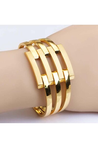 TUNCAY KUYUMCULUK KALIN KELEPÇE KABURGA BİLEZİK 14 AYAR