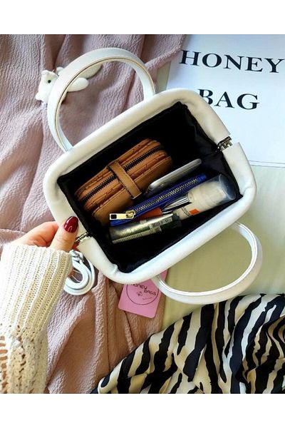 HONEY BAG Geantă de damă cu umăr alb pentru bursă