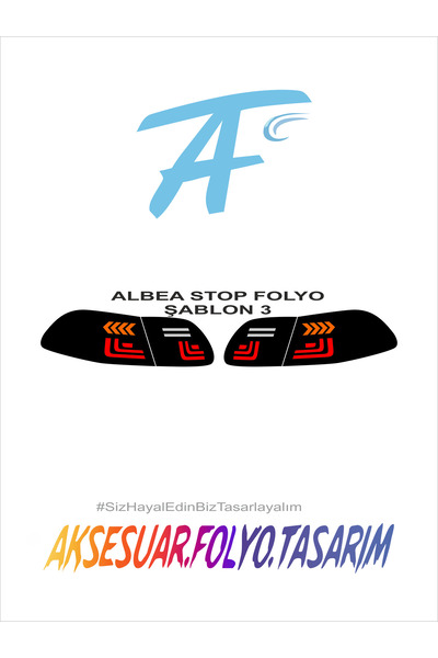 aksesuar folyo tasarım فيات ألبيا ستوب فويل