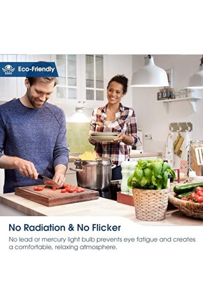 modi 6-Pack 12W LED Bulbs, Non-Dimmable E27, 6500K Daylight (White)