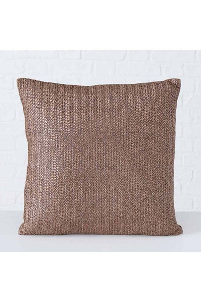 Homelux Edith Decorative Pillow, 43X43 Cm, With Zipper, Dark Brown