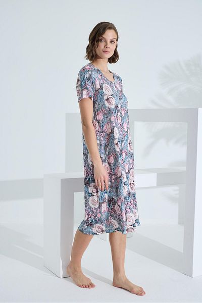 Etoile Bamboo Short Sleeve Pocket Summer Women's Dress 72960