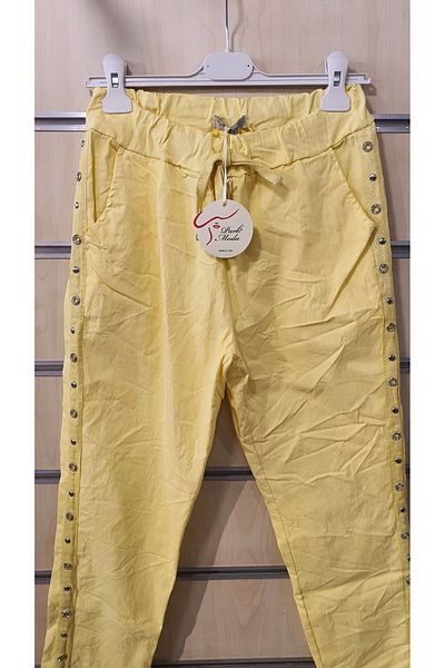 Park Moda Italian Trousers with Staple Detail