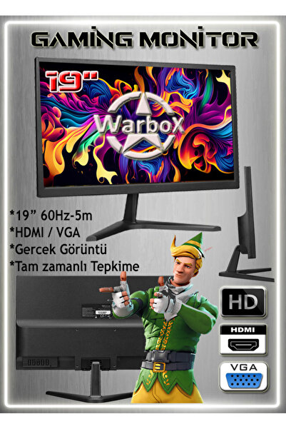 WARBOX Gopo Xeon X5650 32gb Ram 256gb Ssd 250gb HDD R7 240-4gb E.kartı 20" Monitör Gaming Takım Bilgisayar