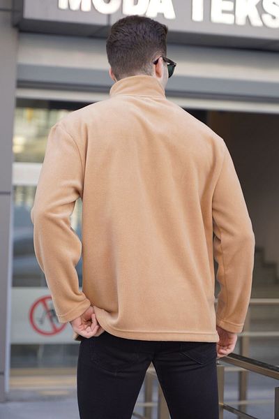 Madmext Ανδρική μπλούζα Fleece Outdoor με φερμουάρ γιακά με φερμουάρ 6046