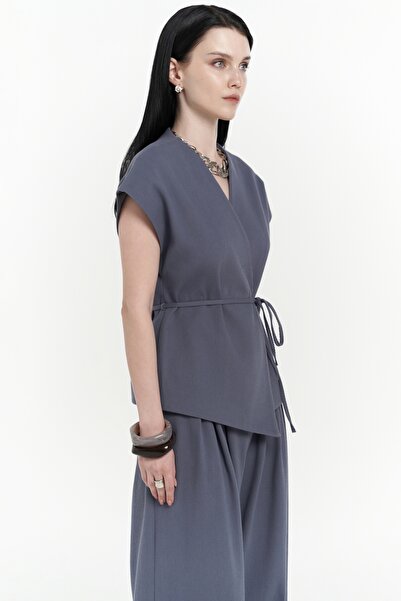 BOHEMAİ Sorrenio Indigo Vest Pants Set