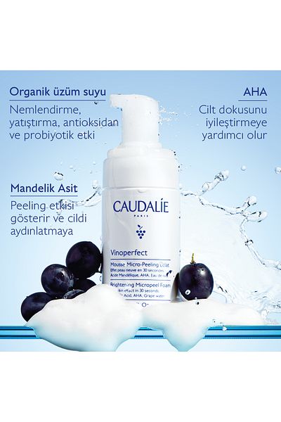 Caudalie Vinoperfect Radiance Micro-Peeling Cleansing Foam 50 ml