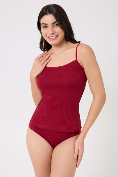 MrrMajestic Ribbed Women's Athlete Panties Set 3 Pack. (Bordo - Rose - Laci)
