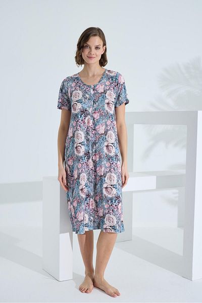 Etoile Bamboo Short Sleeve Pocket Summer Women's Dress 72960