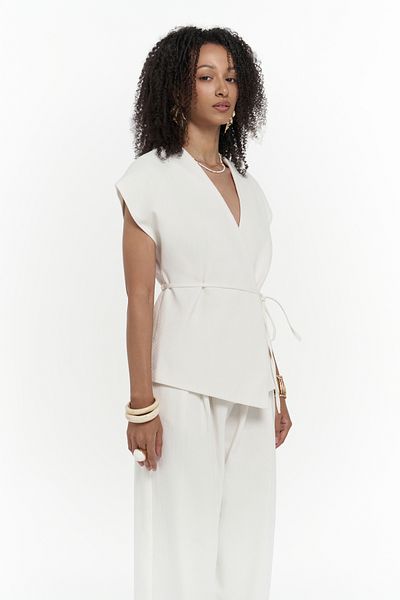 BOHEMAİ Sorrenio Ecru Vest Pants Set