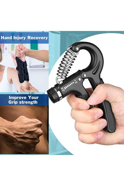 COOYA Grip Strength Trainer, with Adjustable Resistance 5-60kg, for Muscle Building and Injury Recover