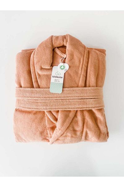 kitikate Organic Men's Bathrobe Cinnamon