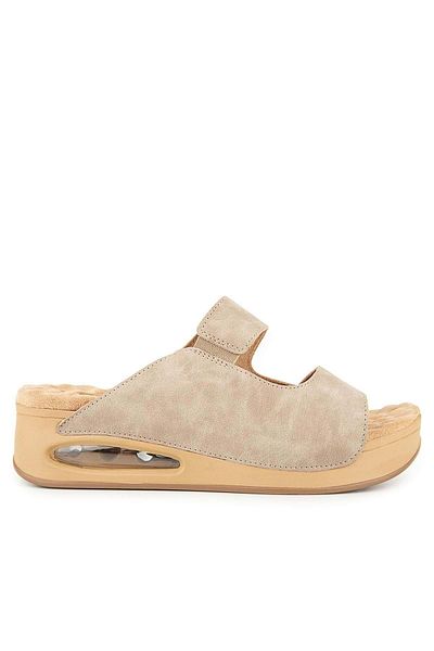Muya Beso Anatomical Air Max Sole Heel Spur Γυναικείες Παντόφλες Κρέμα