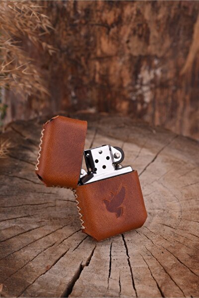 Atölye Çınar Leather Handmade El Yapımı Hakiki Deri Zippo Çakmak