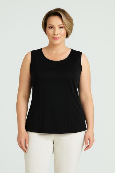 ModaMania Large Size Women's Zero Sleeve Blouse