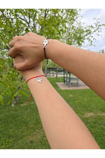 MODAM DENSTINY Adjustable Rope Bracelet with Fire & Water Design |   Symbolic Friendship Bracelet for Couples and Friendsi